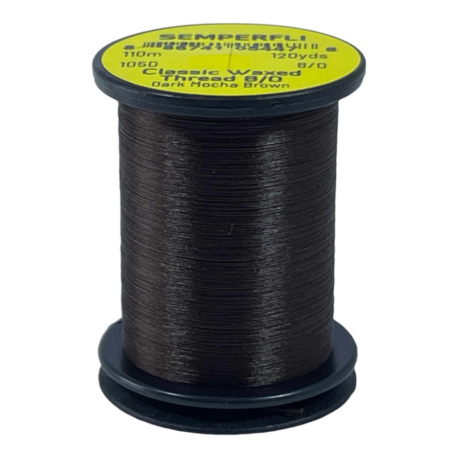 Semperfli Classic Waxed Thread 8/0 110m (120 Yards) Dark Mocha Brown